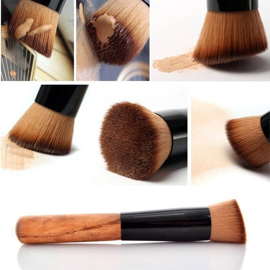 Professional Cosmetic Makeup Tool Kabuki Powder Blush Foundation Flat Top Brush